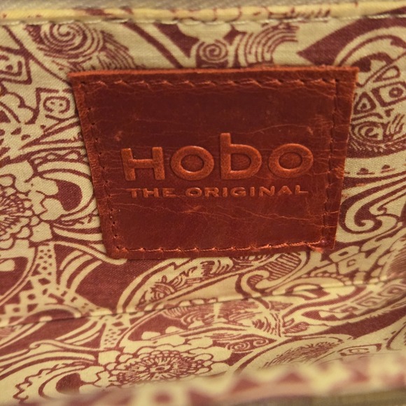 Vtg Hobo International Lauren Leather Double-Frame Clutch Wallet Citrine Green - Picture 10 of 14